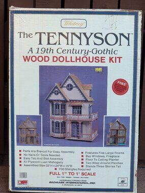 Rare & Vintage Unopened Whitney - The Tennyson Wood Dollhouse Kit - NIB